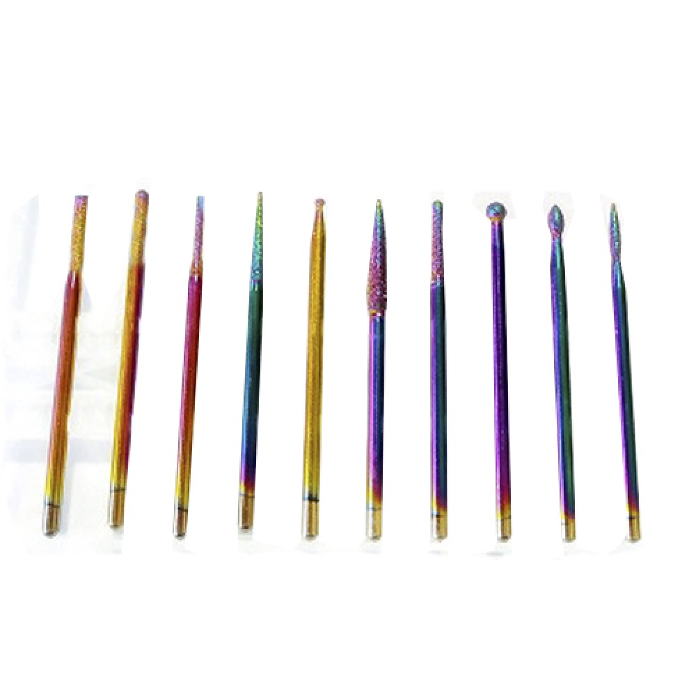 NY-80-10B.jpg ΣΕΤ 10 ΤΕΜΑΧΙΩΝ ΦΡΕΖΑΚΙΑ ΤΡΟΧΟΥ ΜΑΝΙΚΙΟΥΡ ΠΕΝΤΙΚΙΟΥΡ RAINBOW ΓΙΑ COMBI ΣΕ ΚΑΣΕΤΙΝΑ NY-80-10B - Image 1