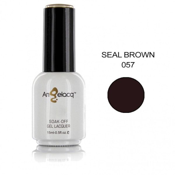 Ημιμόνιμο επαγγελματικό βερνίκι Angelacq 15 ml - Seal brown 057