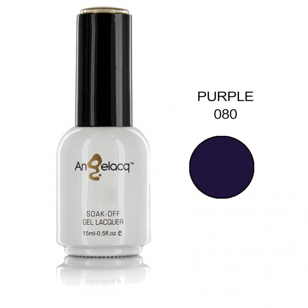 NY-AN080.jpg Ημιμόνιμο επαγγελματικό βερνίκι Angelacq 15 ml - Purple 080 - Image 1