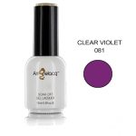 Ημιμόνιμο επαγγελματικό βερνίκι Angelacq 15 ml - Clear violet 081