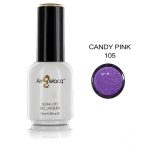 Ημιμόνιμο επαγγελματικό βερνίκι Angelacq 15 ml - Glitter candy pink 105