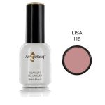 Ημιμόνιμο επαγγελματικό βερνίκι Angelacq 15 ml - Lisa 115