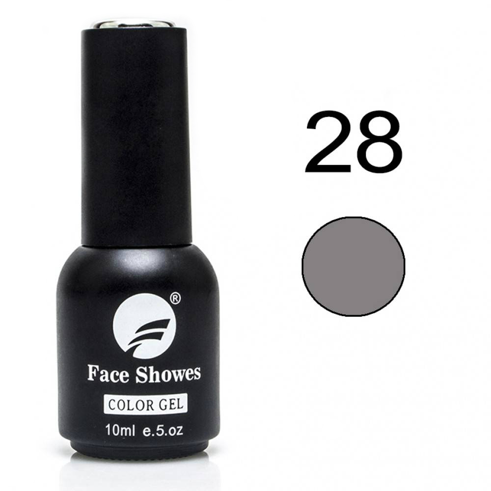 NY-FSH28.jpg ΗΜΙΜΟΝΙΜΟ ΕΠΑΓΓΕΛΜΑΤΙΚΟ ΒΕΡΝΙΚΙ FACE SHOWS 10ML - 0.5FL.OZ GREY 28 NY-FSH28 - Image 1