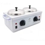 BUNDLE 44 | Επαγγελματική Διπλή Κεριέρα & Κερί Αποτρίχωσης Ζεστό σε Σταγόνες 1000gr & Ξύλινη σπάτουλα για κερί αποτρίχωσης 100 Τεμάχια - Image 2