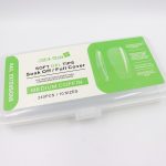 240 Soft Gel Tips Medium Coffin Clear Soak Off