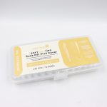 240 Soft Gel Tips Medium Stiletto Clear Soak Off