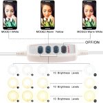 Photo Studio Selfie LED Ring Light με Βάση Κινητού για iPhone/Android - Image 5