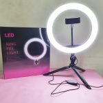 ΦΩΤΙΣΤΙΚΟ ΔΑΧΤΥΛΙΔΙ 26CM RING LAMP LIGHT LED 180-200 LUX ΜΕ 2 ΤΡΙΠΟΔΑ - Image 3