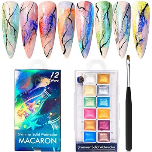 Shimmer Solid Watercolour Macaron No 05 - Image 1