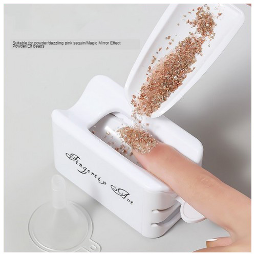 ΣΚΟΝΗΣ-ΝΥΧΙΩΝ-0.jpg Δοχείο ανακύκλωσης σκόνης νυχιών Dip powder recycling system με χωνί - Image 1